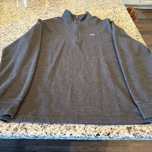 Vineyard Vines Saltwater Quarter Zip Jet Black - Small